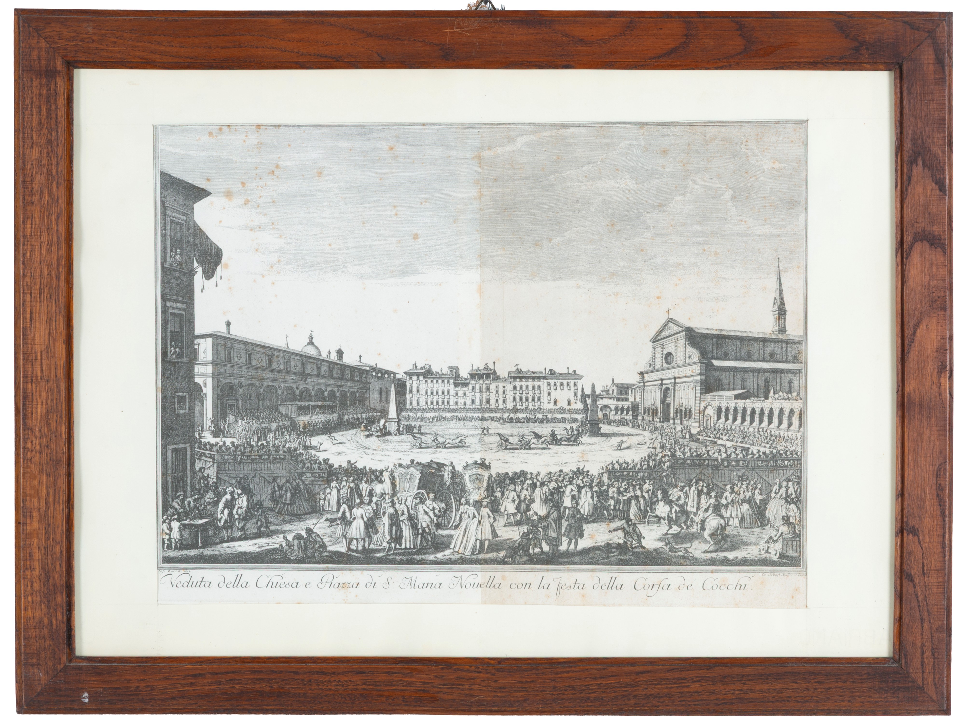 Giuseppe Zocchi - Vedute di Firenze (quattro incisioni)