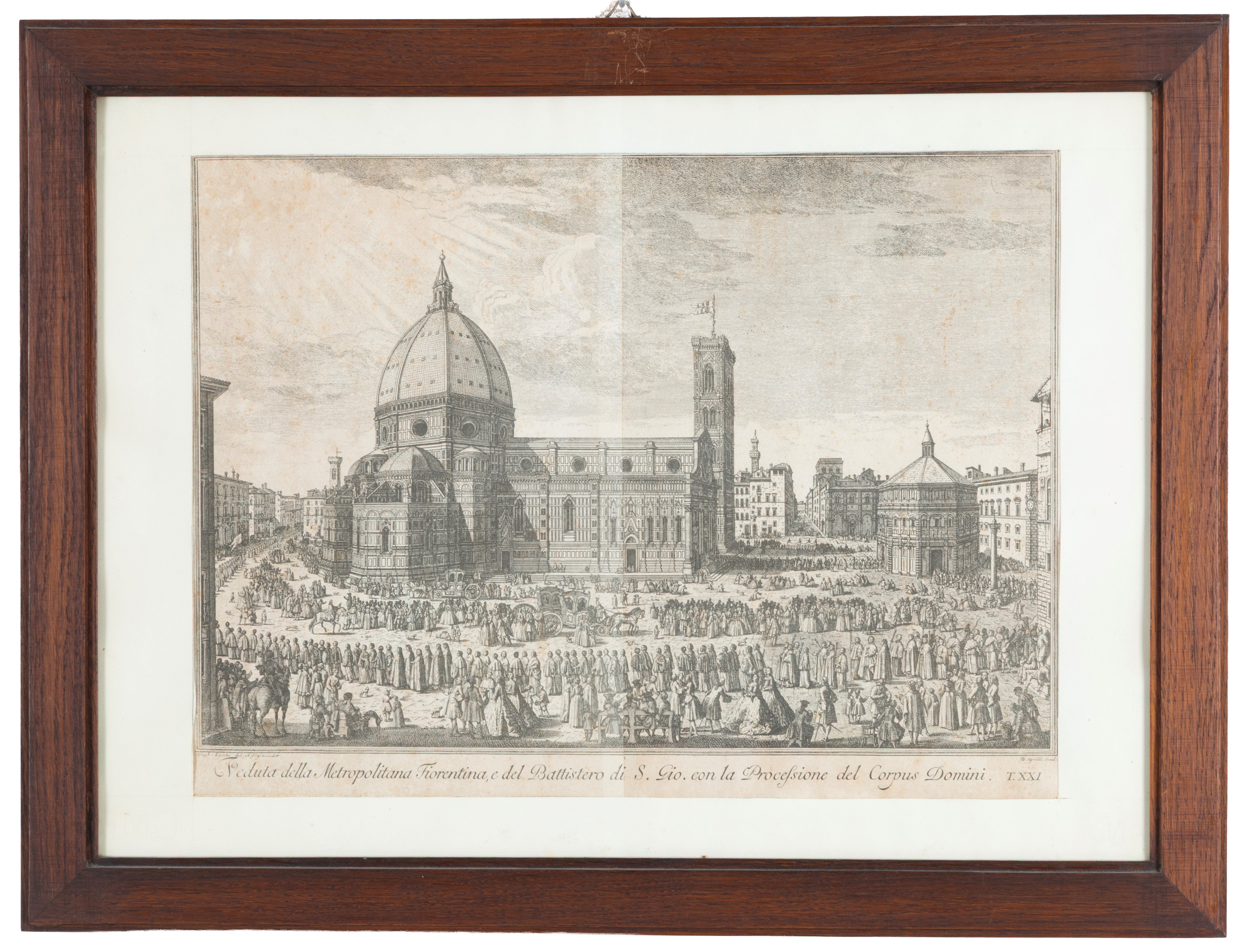 Giuseppe Zocchi - Vedute di Firenze (quattro incisioni)