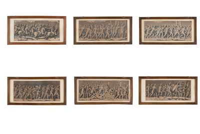 Sei incisioni, Scene di battaglia, XVIII secolo