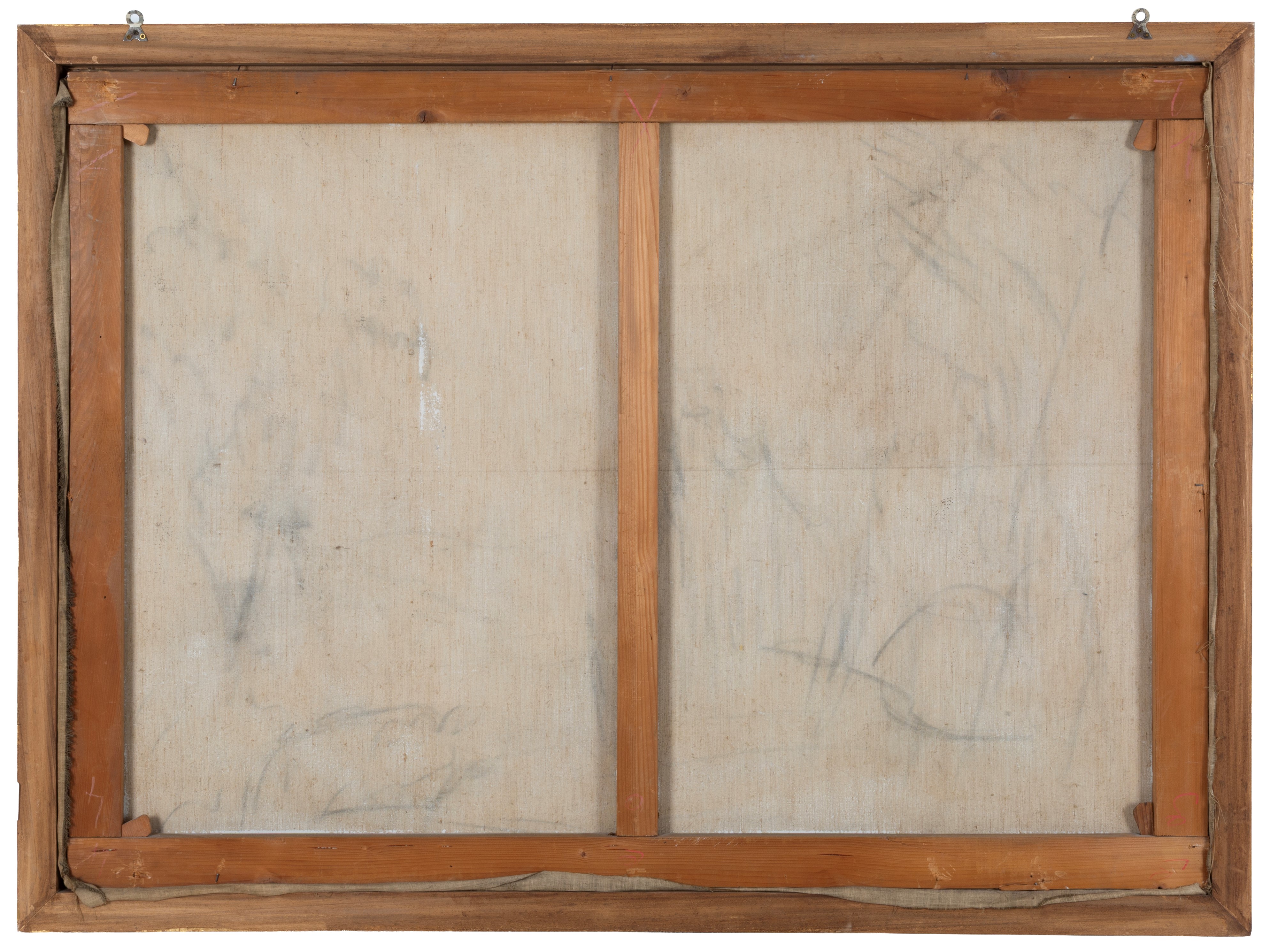 Dipinto a grisaille, Paesaggio lacustre con figure