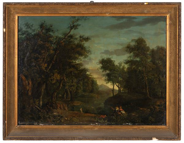 Painting "LANDSCAPE WITH FIGURES"