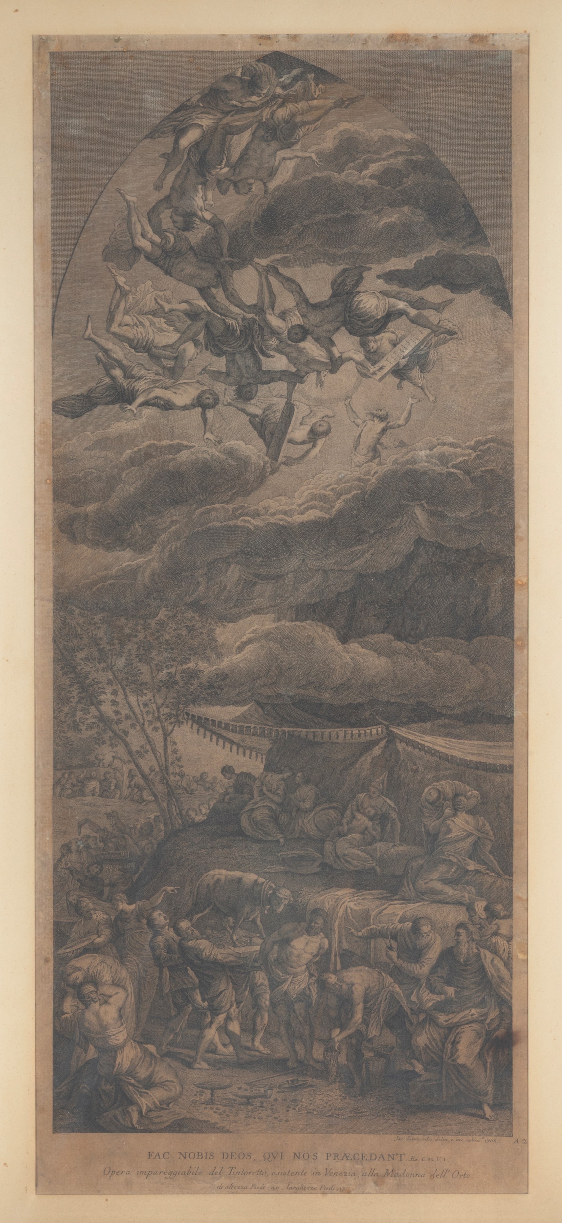 Jacopo Leonardis, Coppia di incisioni “Il giorno del giudizio” e “Il vitello d’oro” (1768 circa)