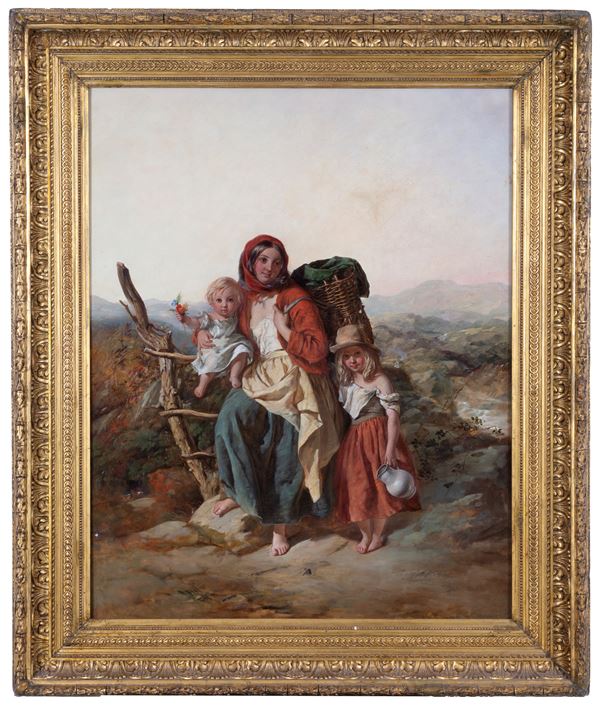 Painting "PEASANT WOMAN WITH CHILDREN"