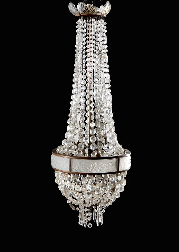 Small hot air balloon chandelier