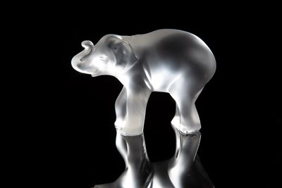 Lalique, Elefantino Timora in cristallo sabbiato