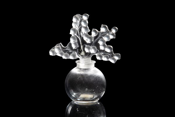RENÉ JULES LALIQUE - Clairefontaine perfume holder. LALIQUE