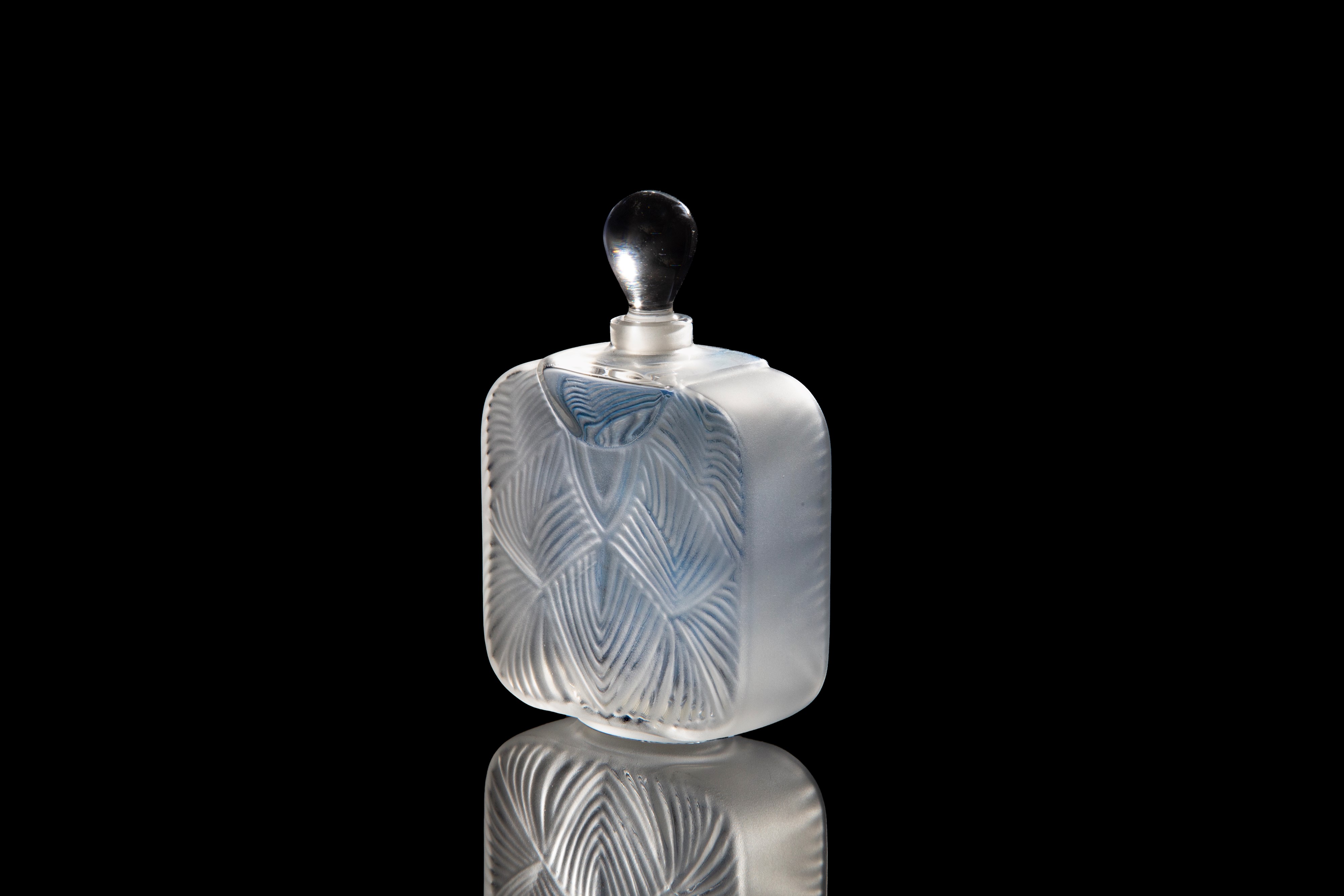 Marie-claude Lalique - Portaprofumo Hittite in cristallo, con tappo a goccia