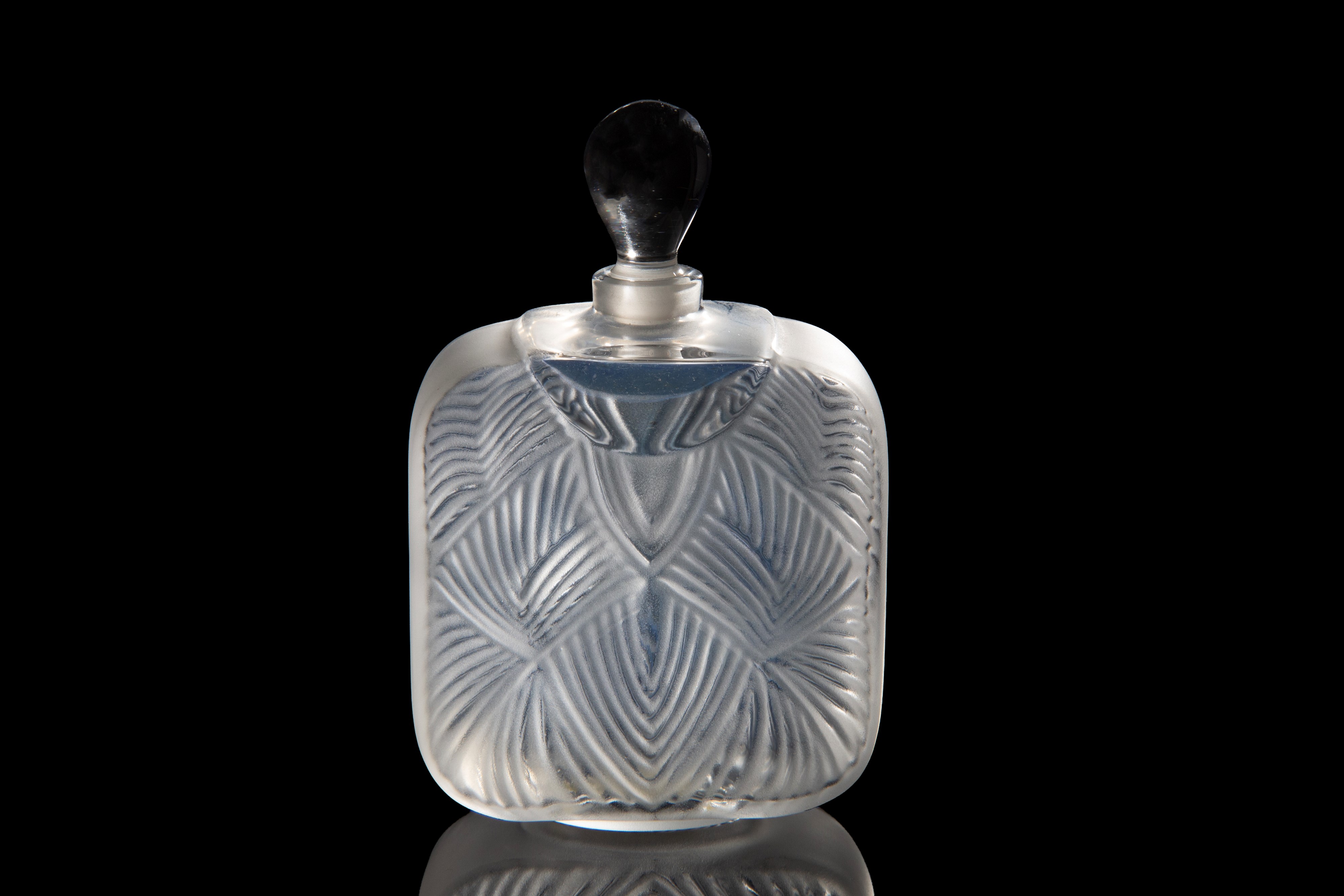 Marie-claude Lalique - Portaprofumo Hittite in cristallo, con tappo a goccia