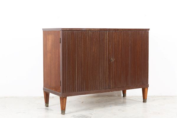 Sideboard with grooved doors