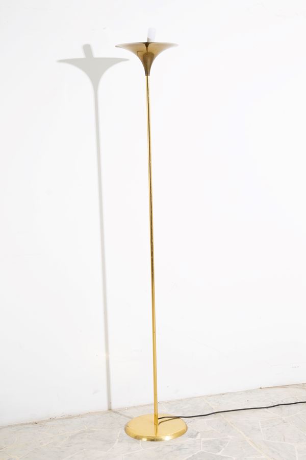 Brass floor lamp