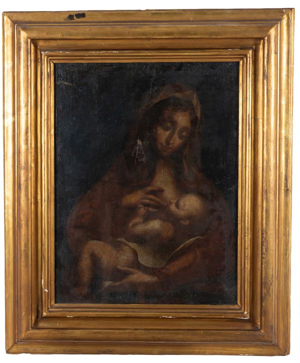 Painting "MADONNA DEL LATTE"