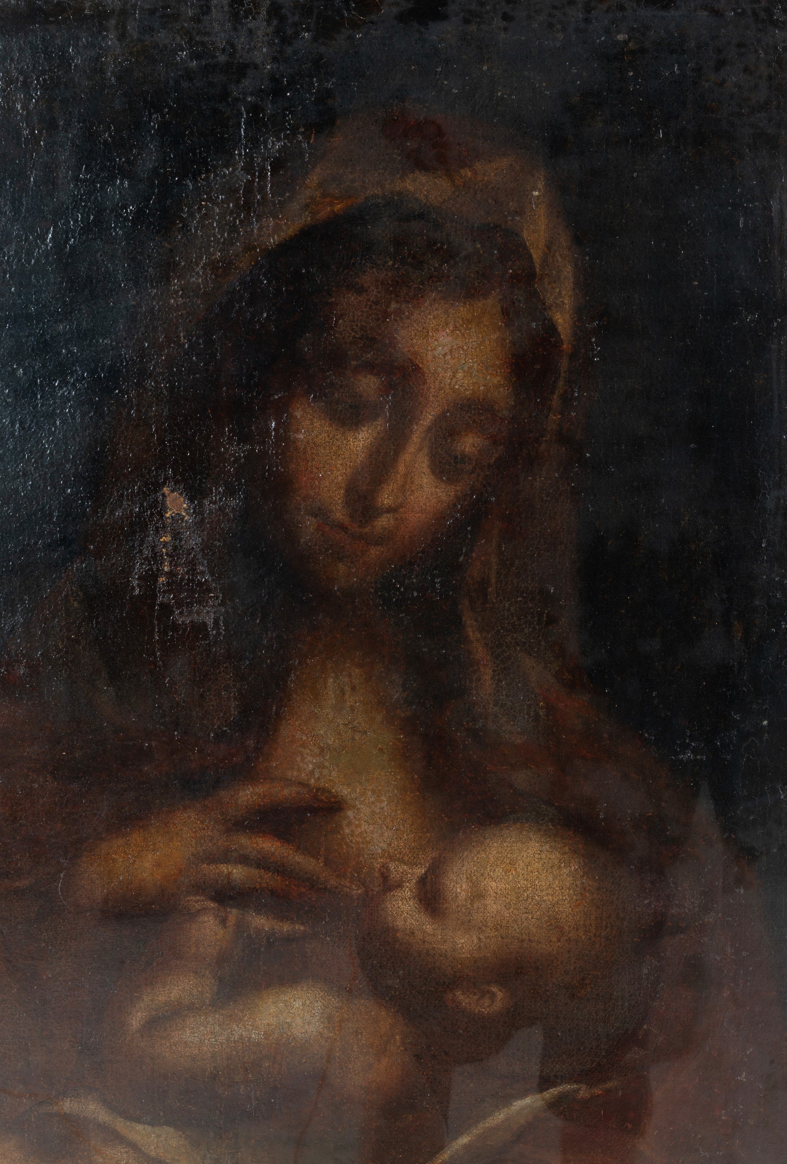 Dipinto, Madonna del Latte, olio su tela (fine XVII–inizi XVIII secolo)
