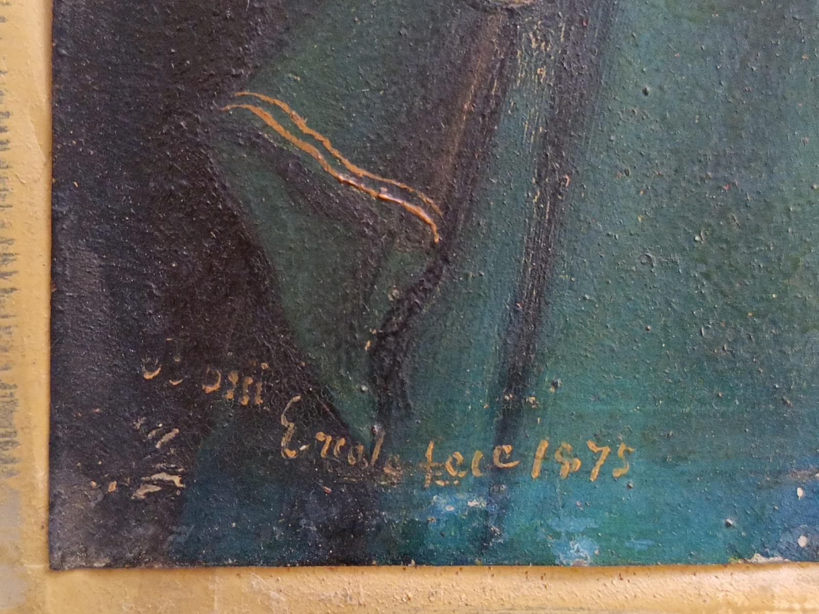 Ercole Boni, Madonna del velo, olio su zinco (1875)