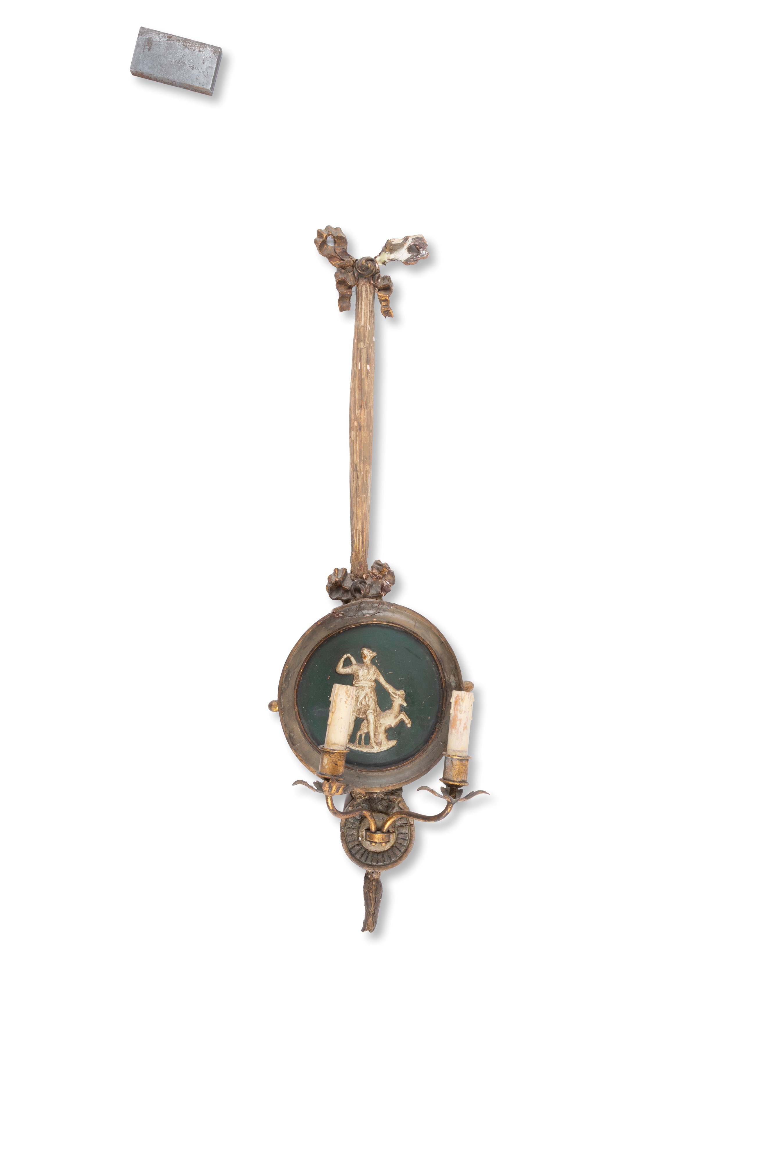 Applique in legno e metallo dorato, Tre esemplari (XIX secolo)