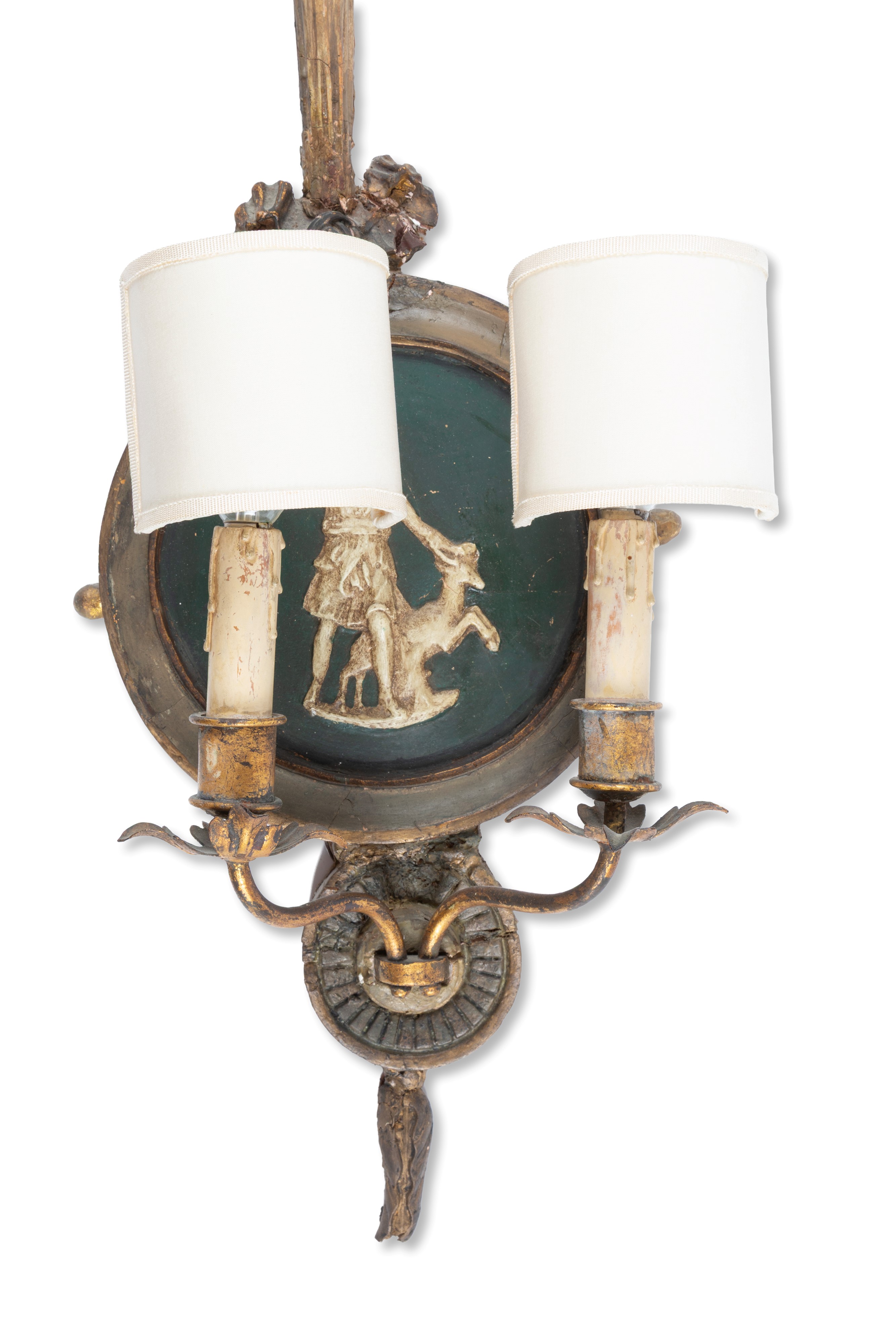 Applique in legno e metallo dorato, Tre esemplari (XIX secolo)