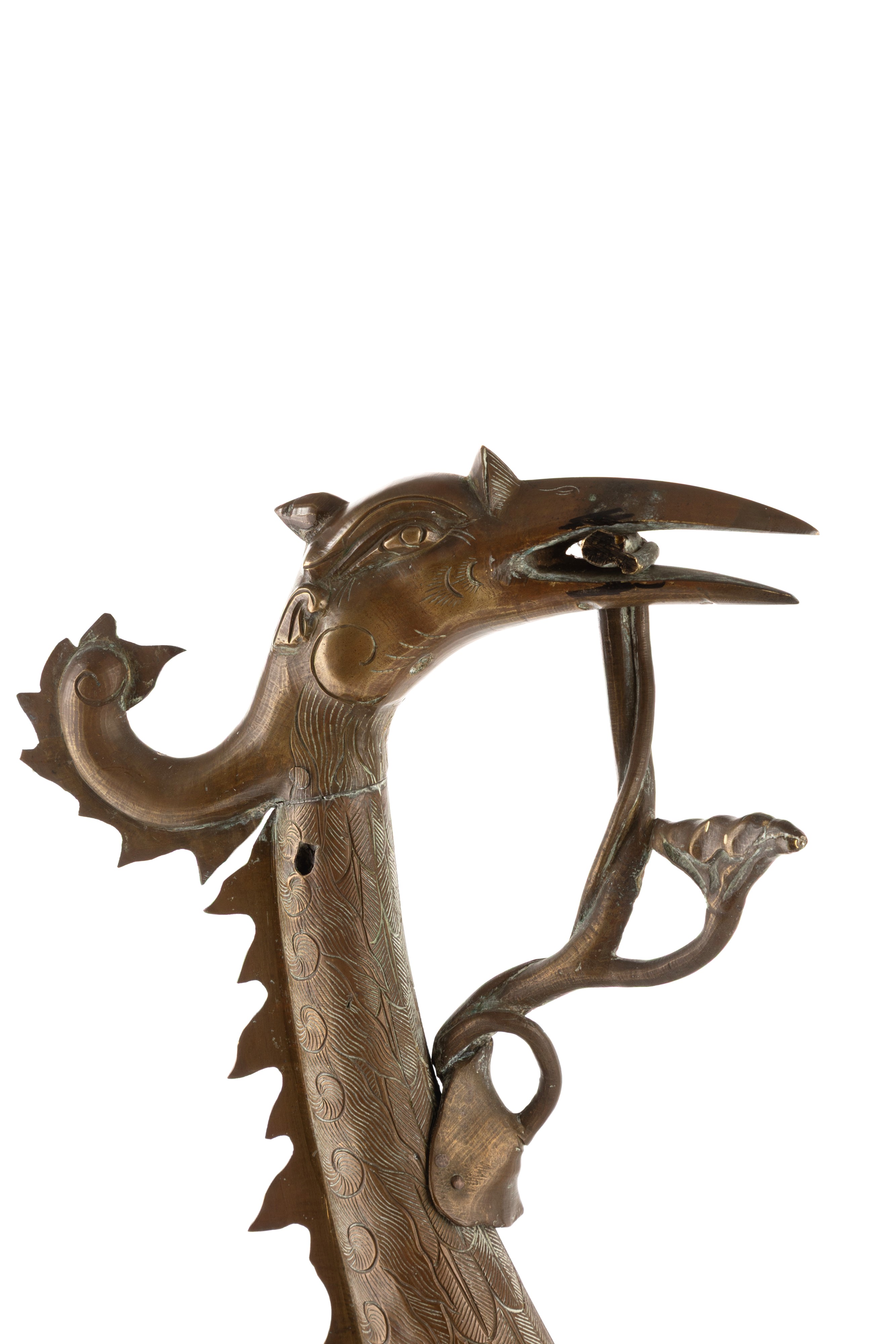 Sculture, Coppia di animali fantastici su tartarughe, bronzo, XX secolo