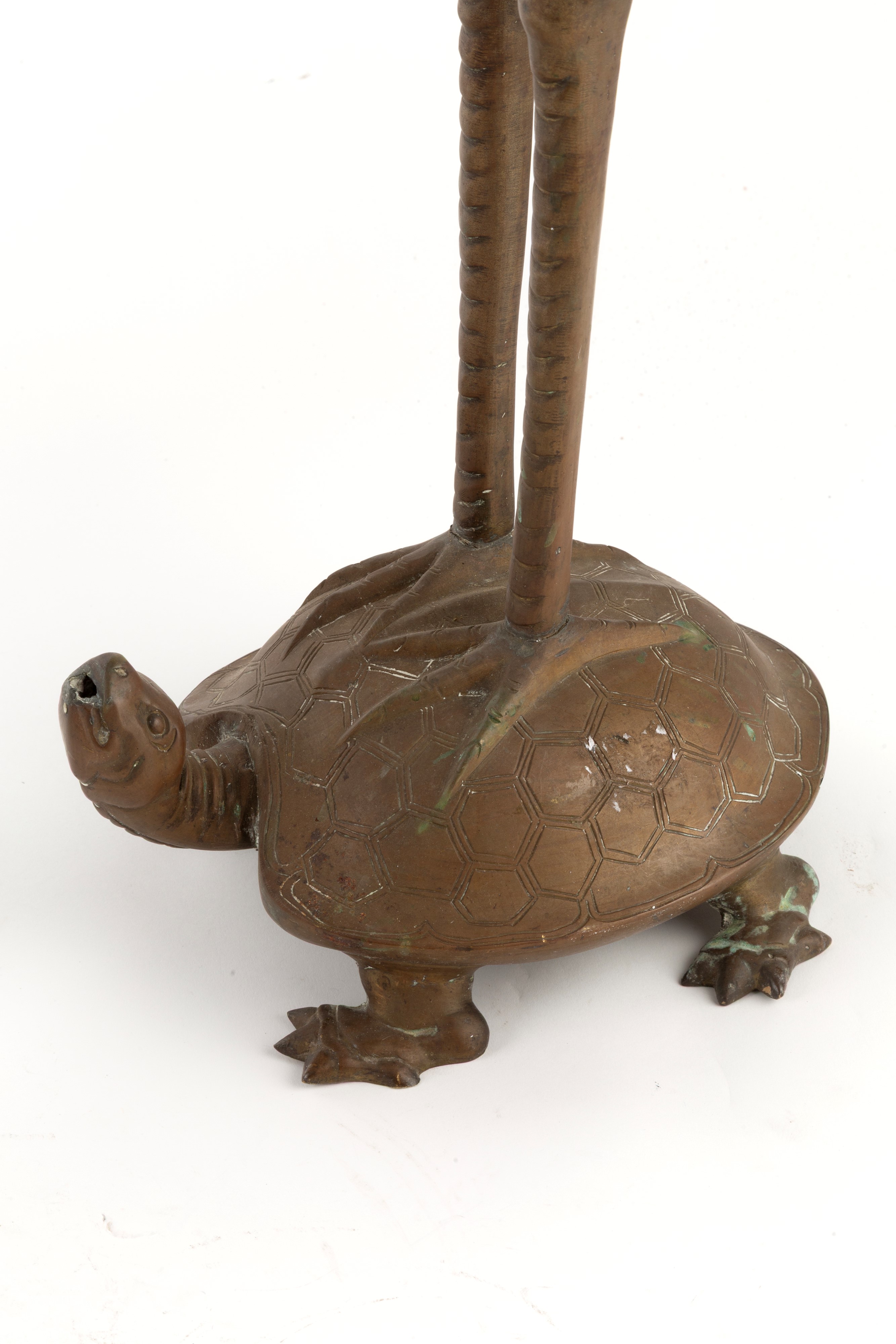 Sculture, Coppia di animali fantastici su tartarughe, bronzo, XX secolo