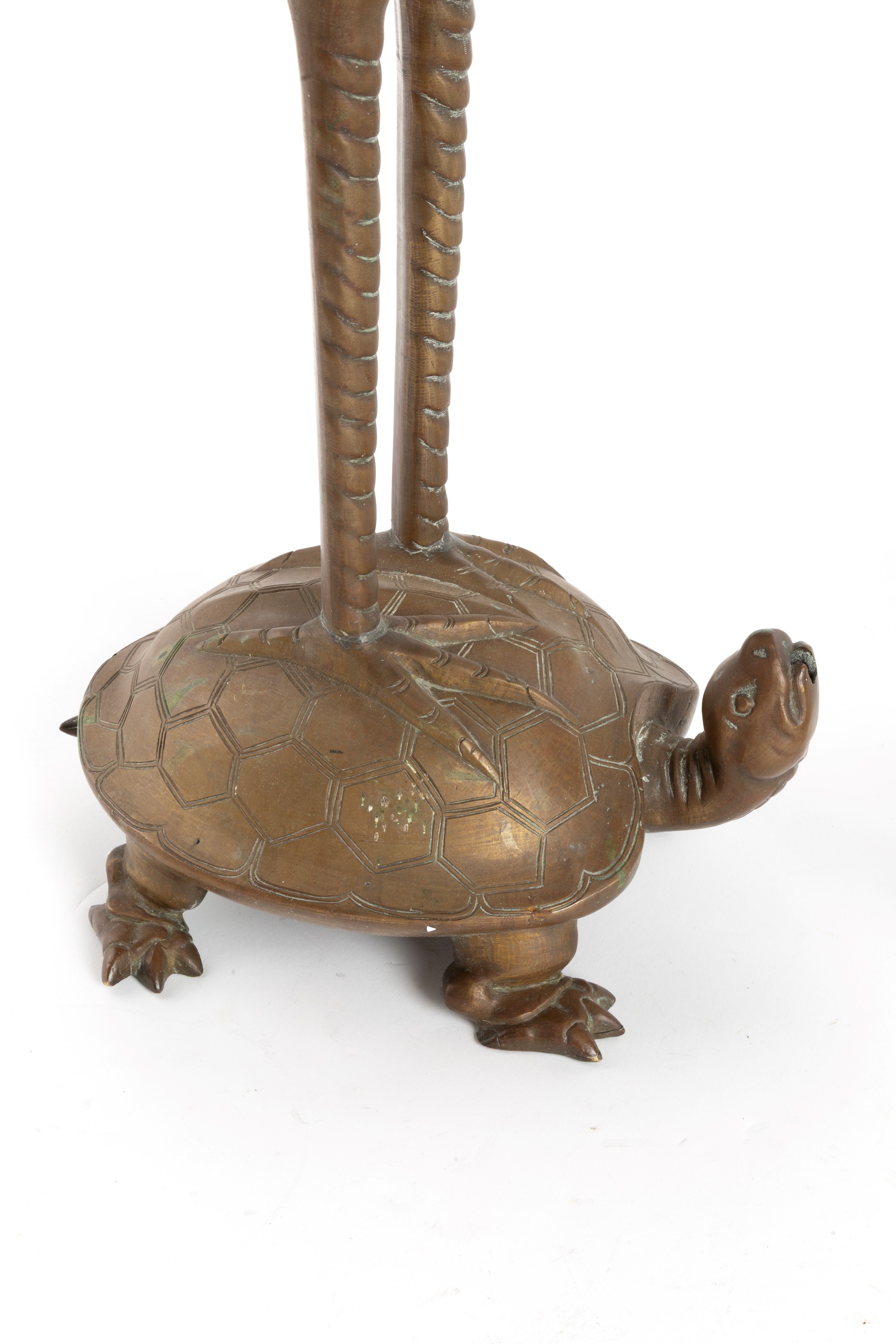 Sculture, Coppia di animali fantastici su tartarughe, bronzo, XX secolo