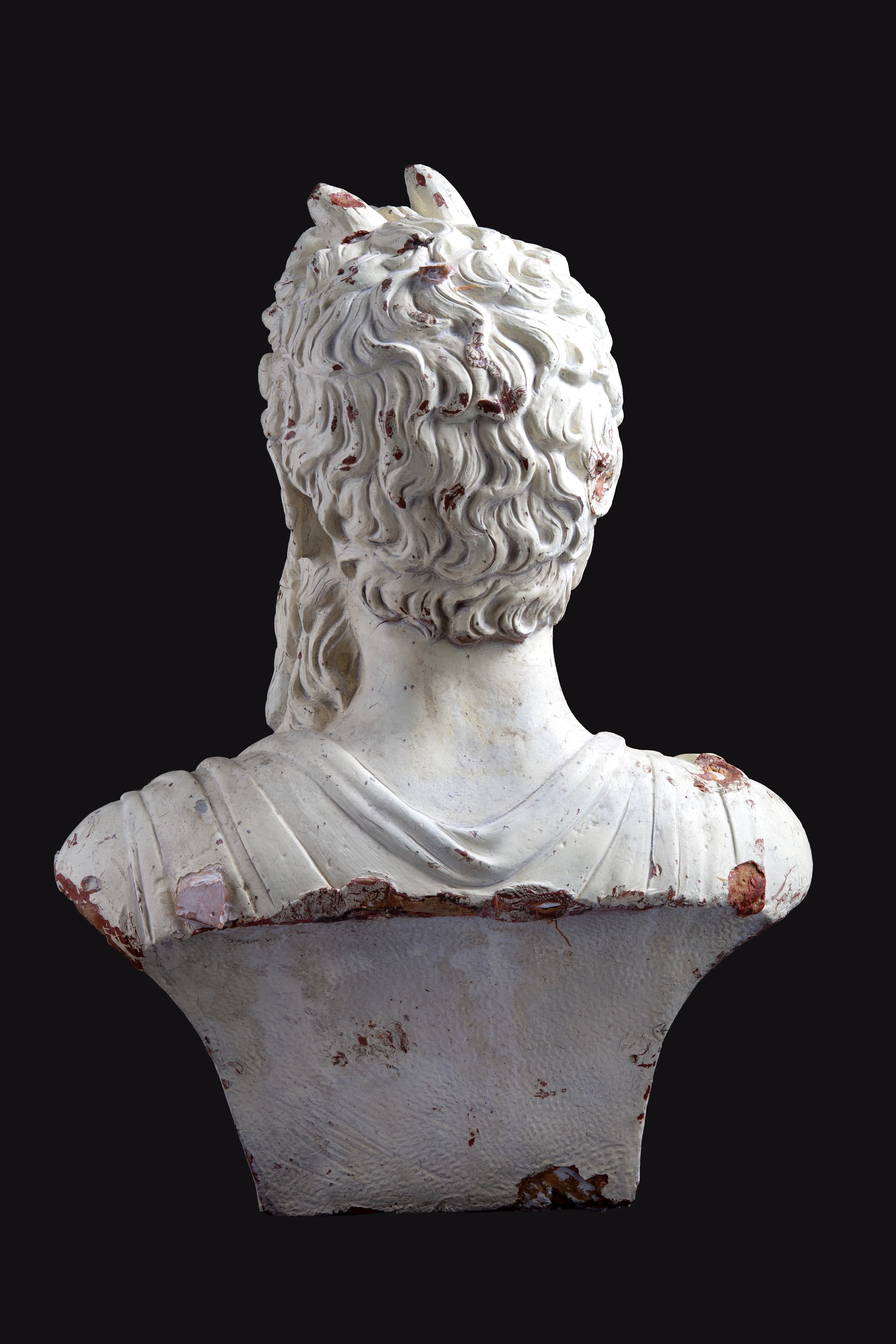 Scultura raffigurante Mosè, terracotta dipinta, XX secolo