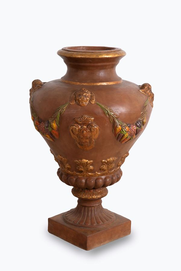 Terracotta vase