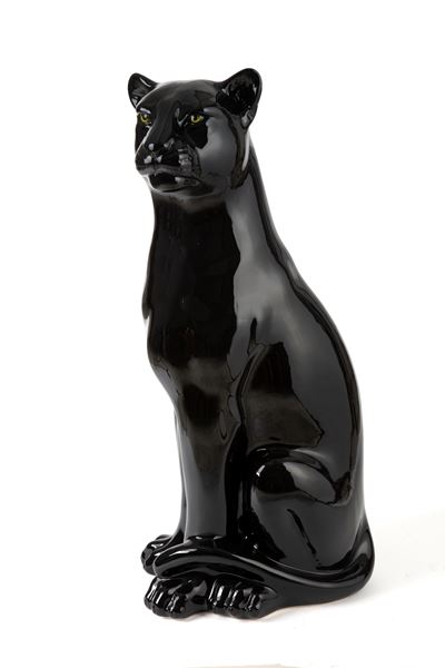 Ceramica, Scultura raffigurante Pantera