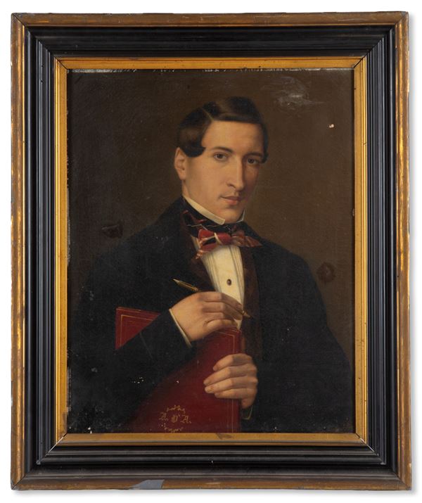 Painting "GENTLEMAN WITH BOOK"