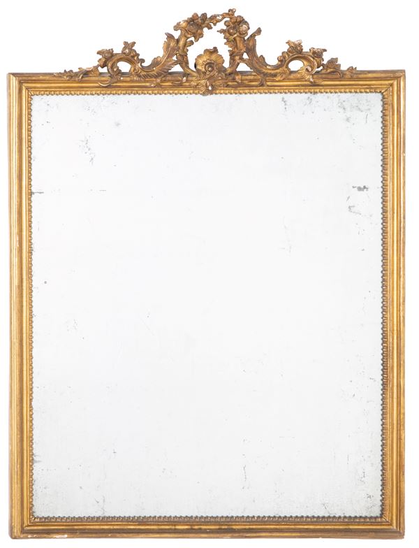 Mirror with mercury mirror