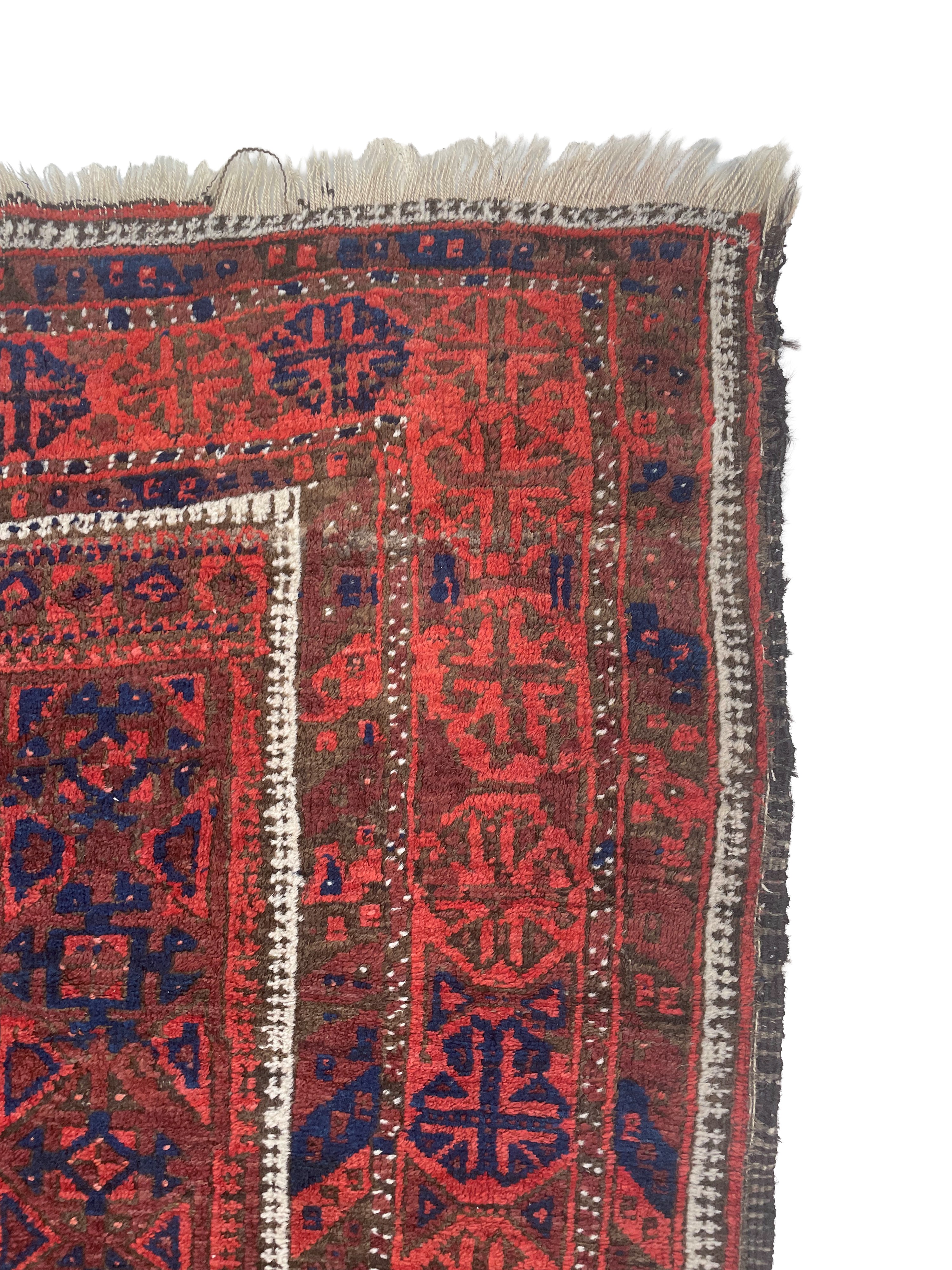 Tappeto Baluch (Persia), campo in vello, fine XIX secolo