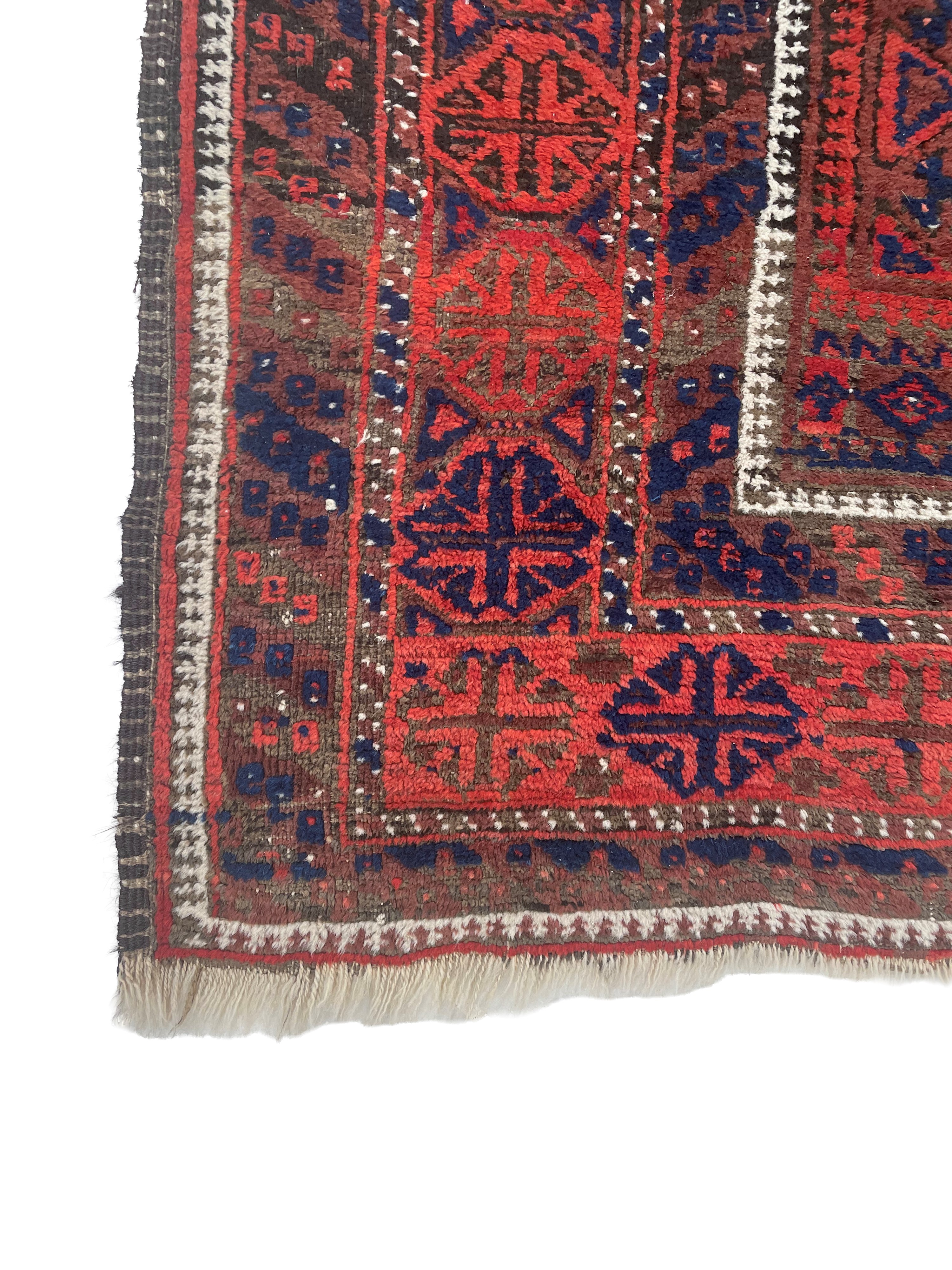 Tappeto Baluch (Persia), campo in vello, fine XIX secolo