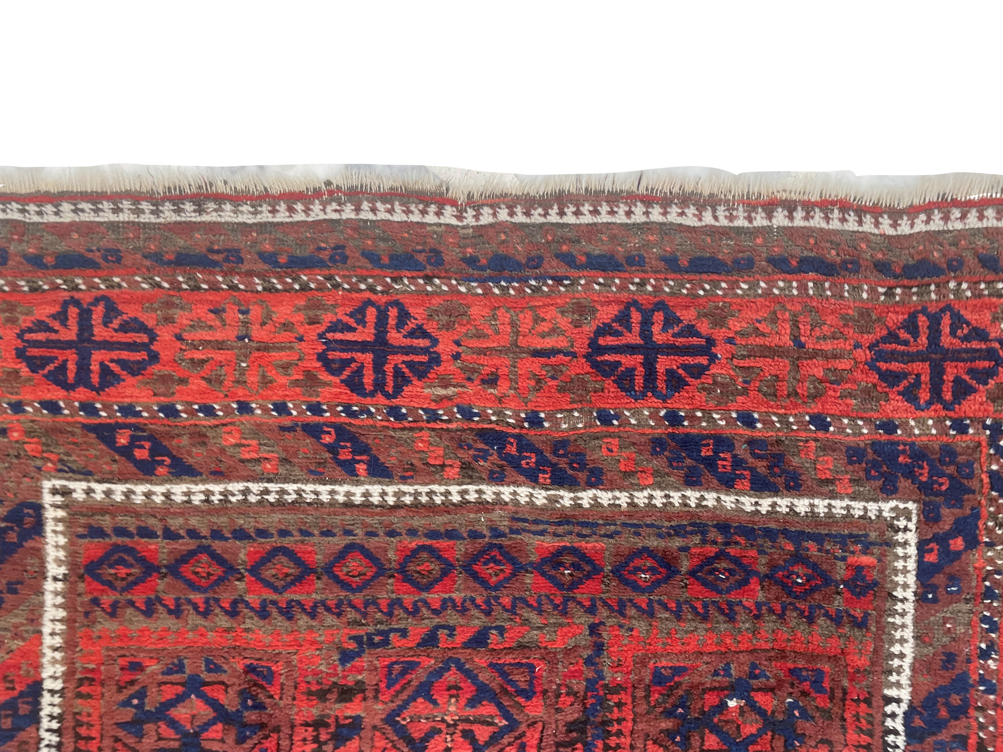 Tappeto Baluch (Persia), campo in vello, fine XIX secolo