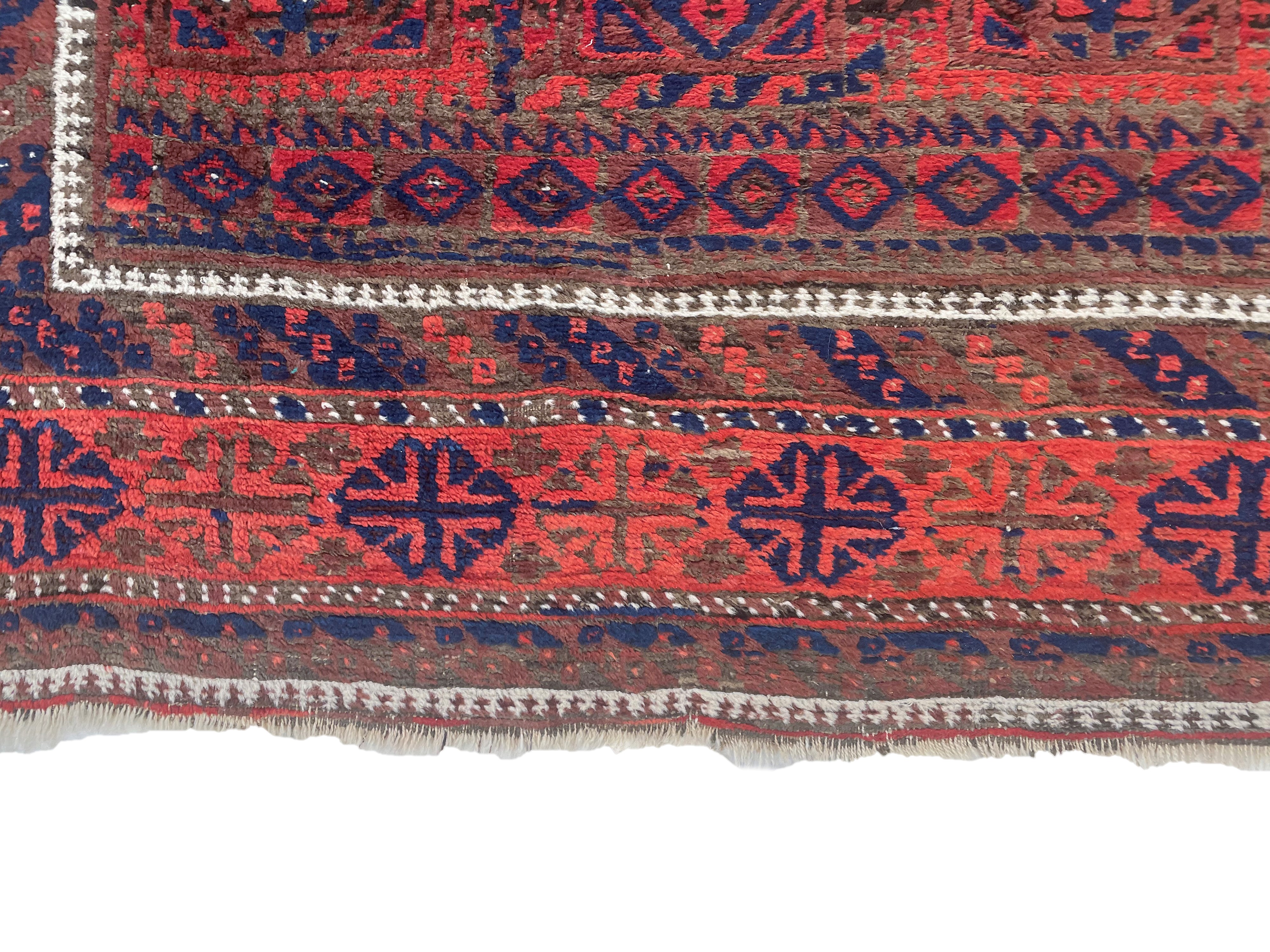 Tappeto Baluch (Persia), campo in vello, fine XIX secolo