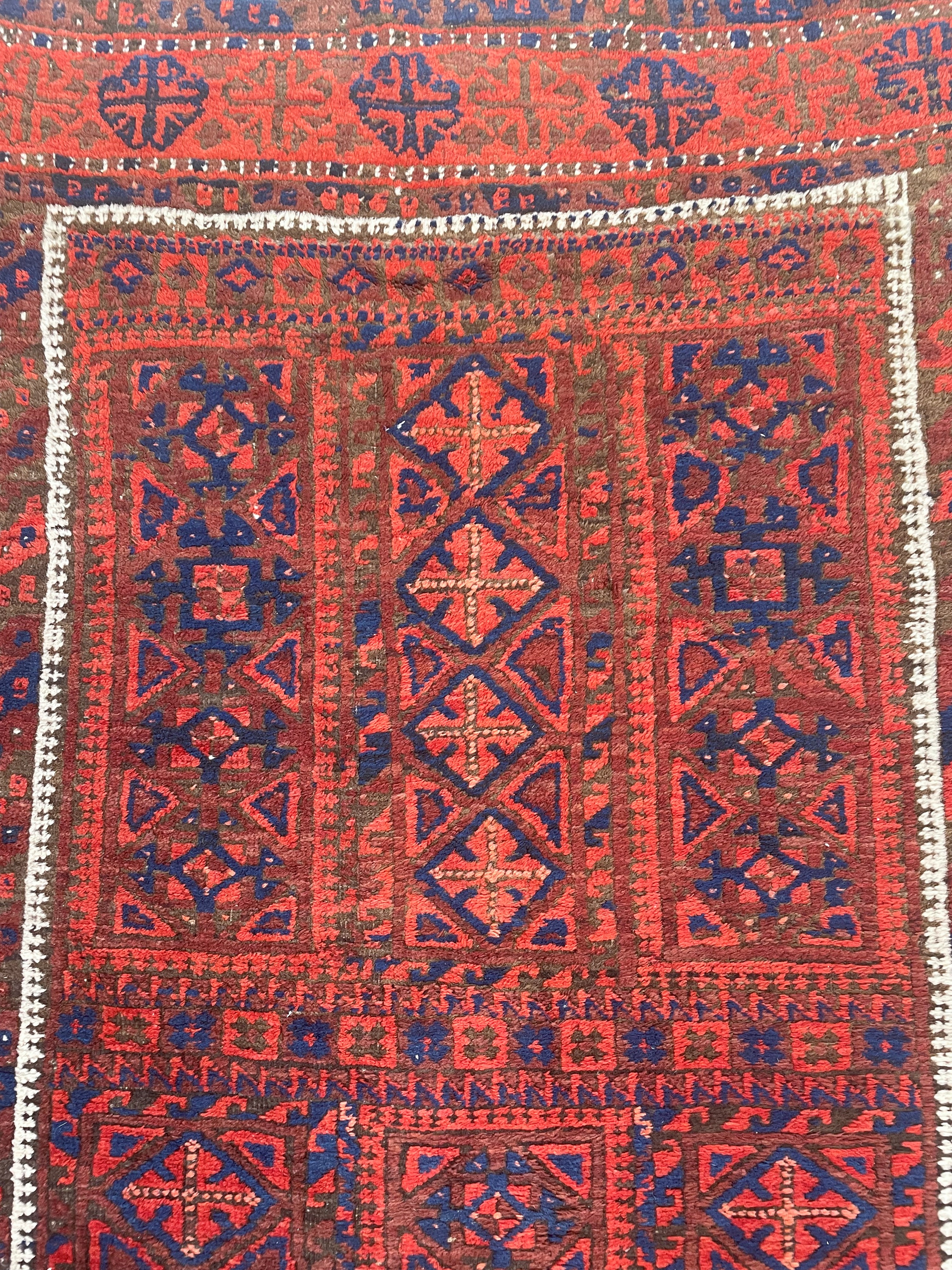 Tappeto Baluch (Persia), campo in vello, fine XIX secolo