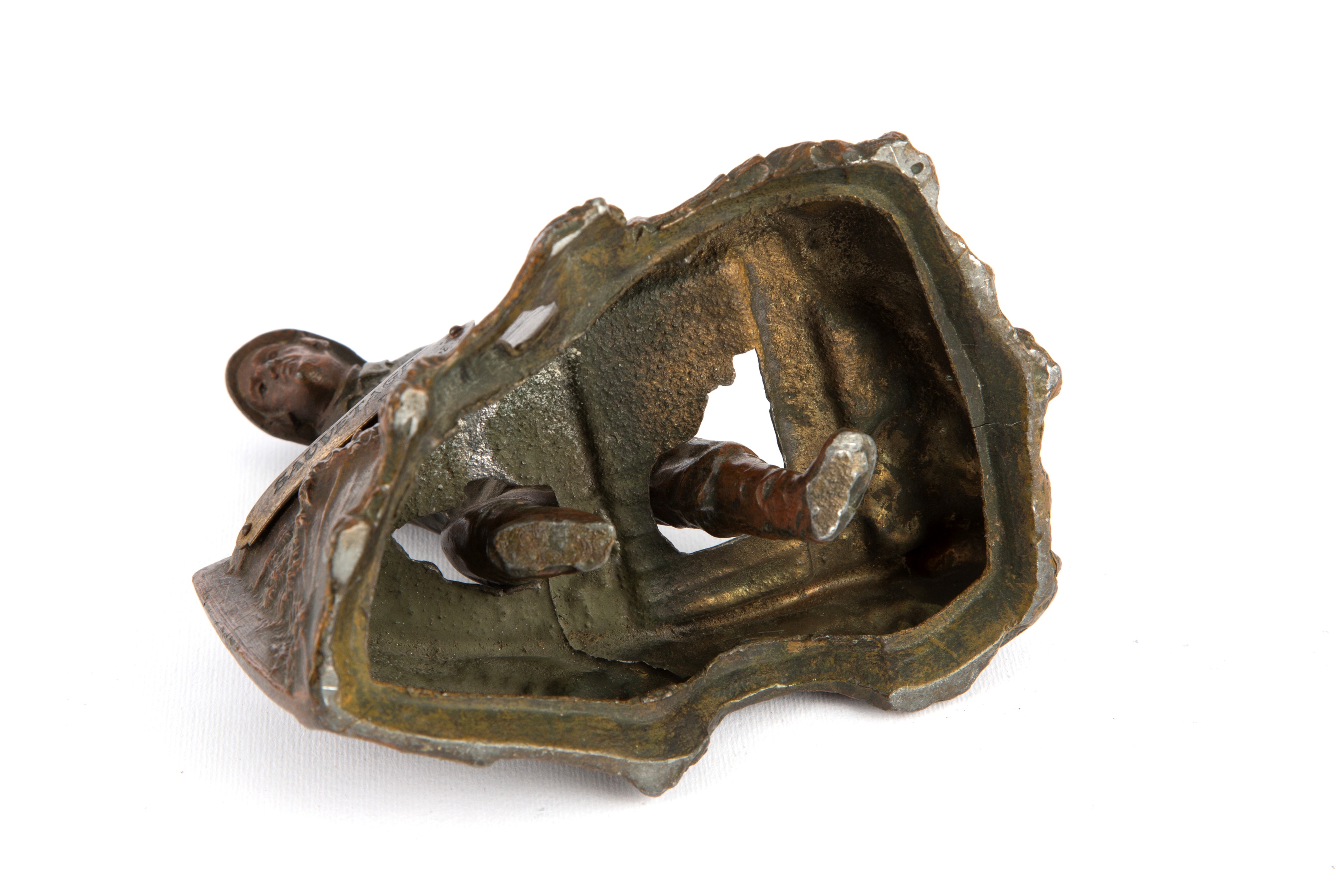 Sculture, Leone di Venezia e Pescatore, bronzo, XX secolo