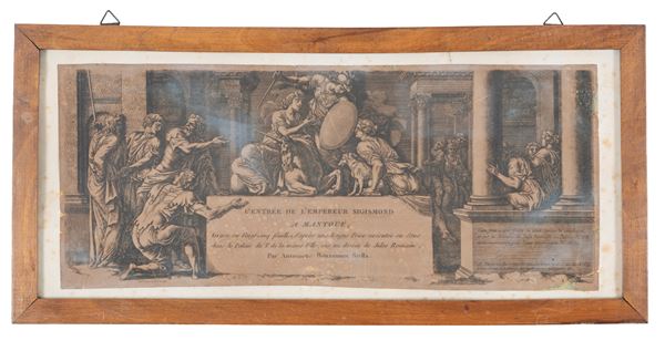 Engraving "THE ENTRY INTO MANTUA OF EMPEROR SIGISMUND"  - Auction AUCTION 109: FROM A PROMINENT FLORENTINE RESIDENCE AND MORE - Viscontea Casa d'Aste