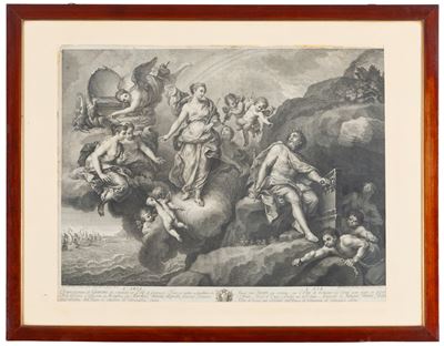 L'ARIA (Giunone comanda ad Eolo di scatenare i venti), incisione su carta