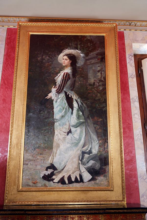 AIME' NICOLAS MOROT - Painting "PORTRAIT OF A GENTLEWOMAN"