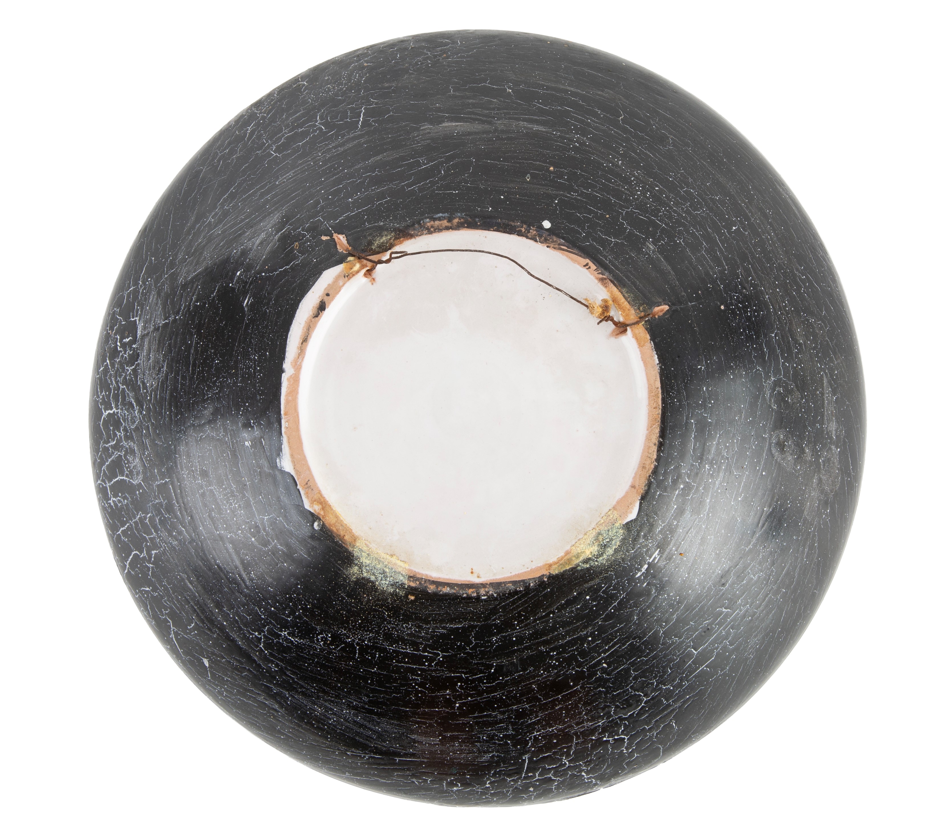 Marzio Cecchi - Ciotola in ceramica invetriata con decorazione a frutta