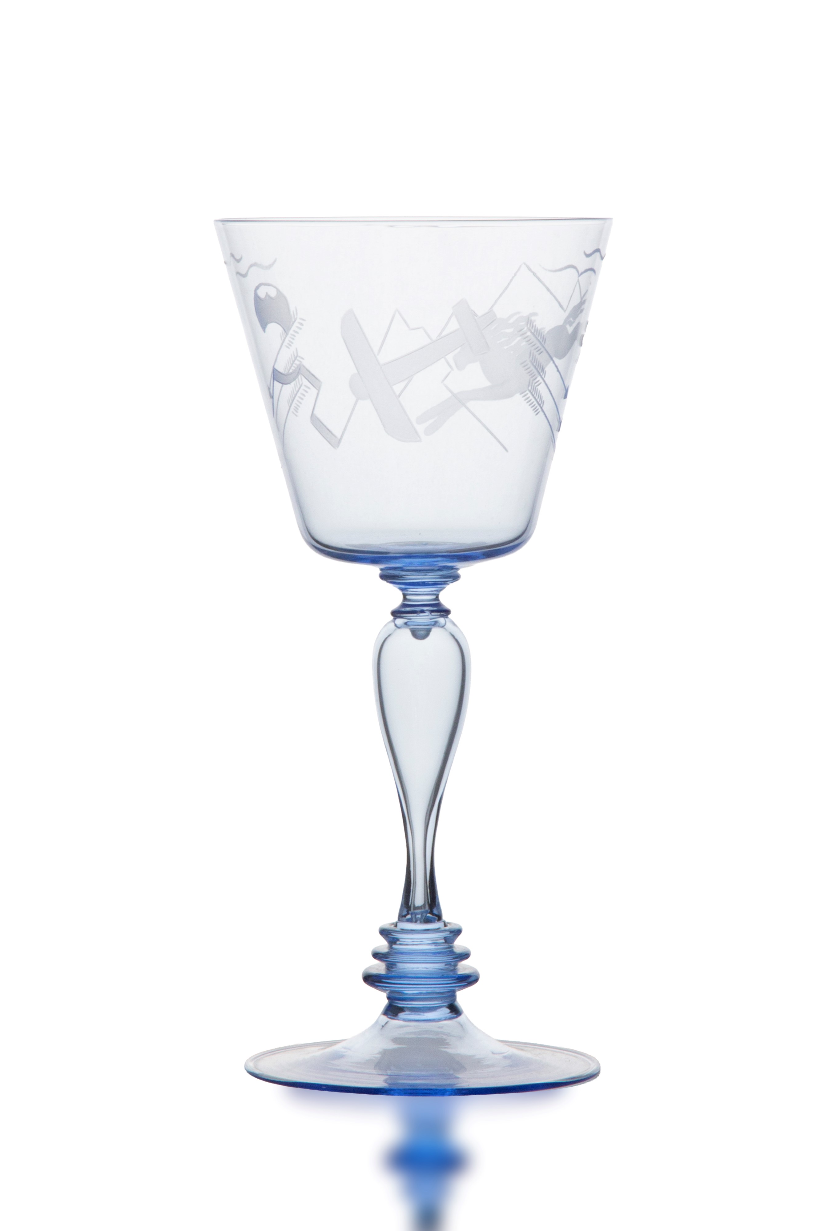 Guido Maria Balsamo Stella, Bicchiere inciso per S.A.L.I.R., vetro inciso