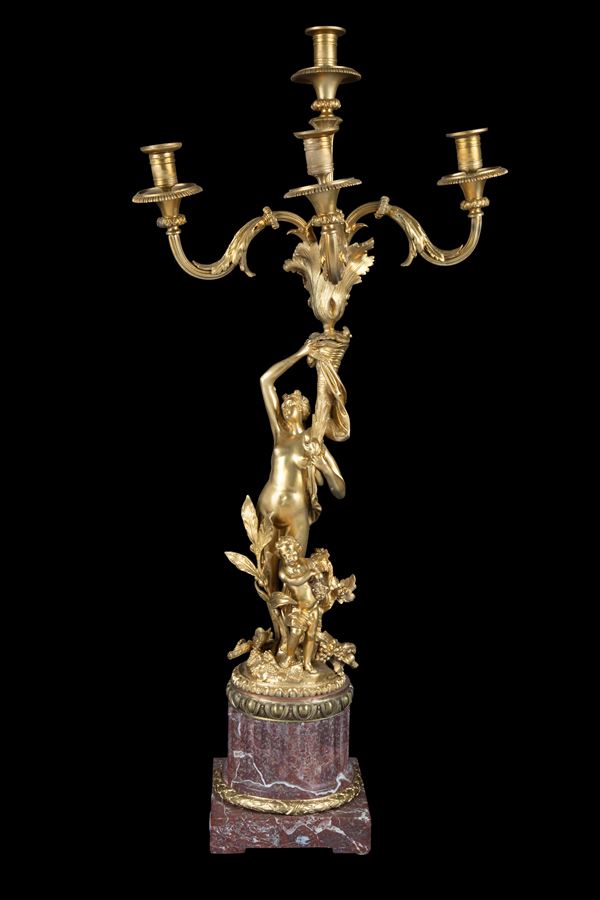 Four-flame candelabra