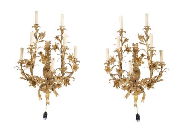 Pair of wall lamps