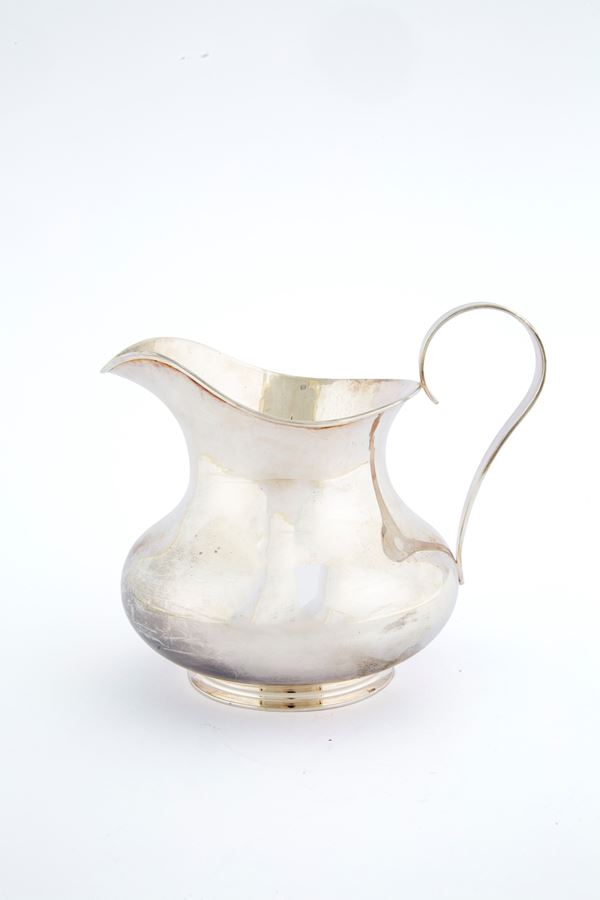 Silver metal jug