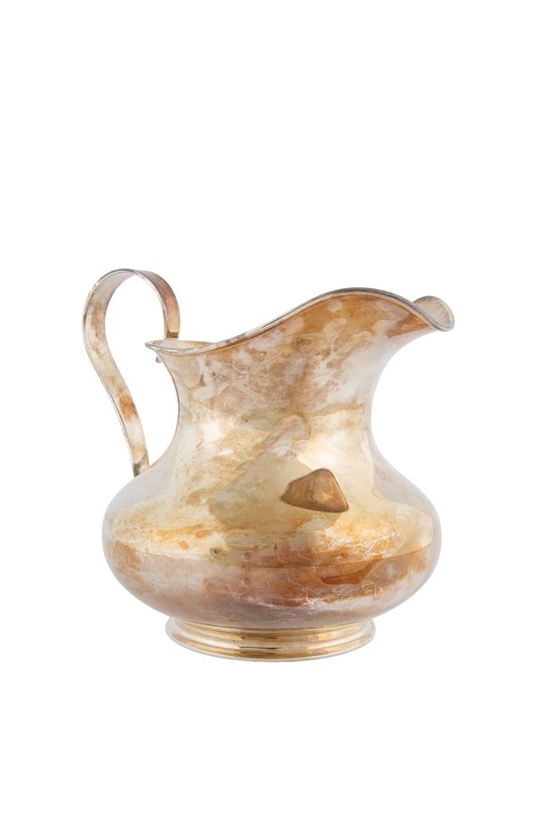 Silver metal jug