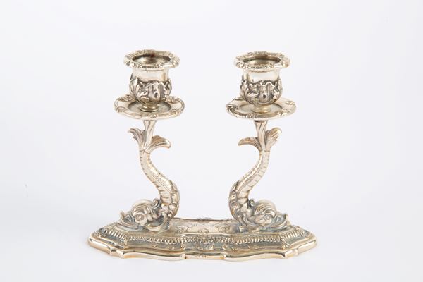 Silver candelabra