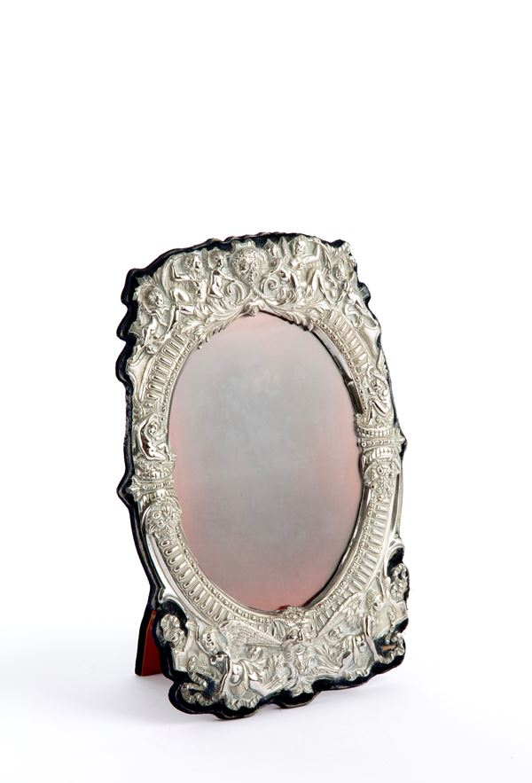Silver photo frame