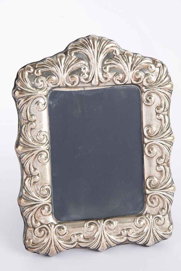 Silver photo frame