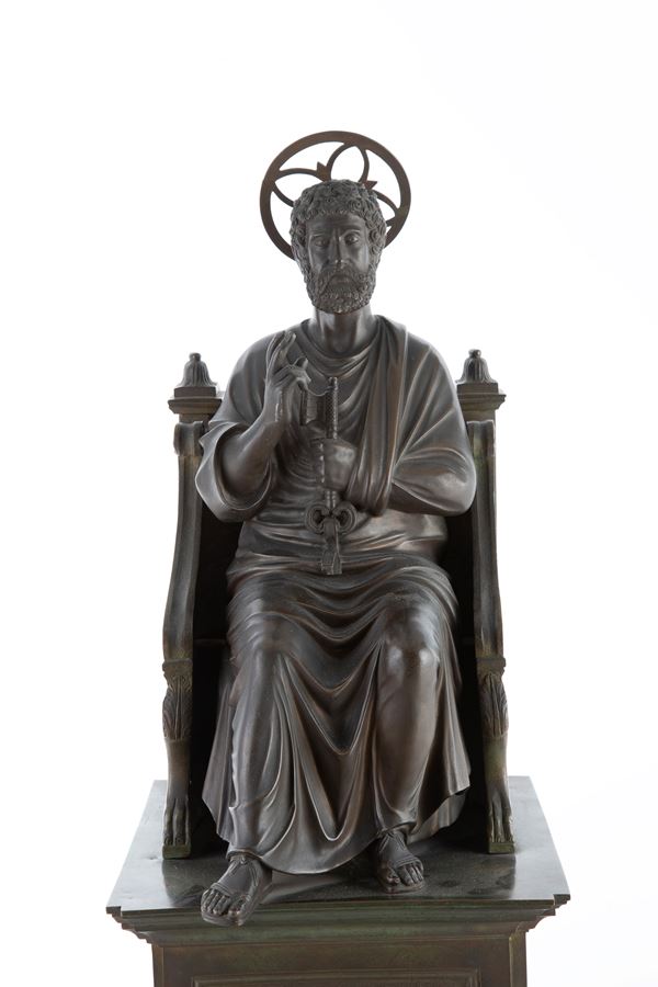 Scultura "SAN PIETRO IN TRONO"