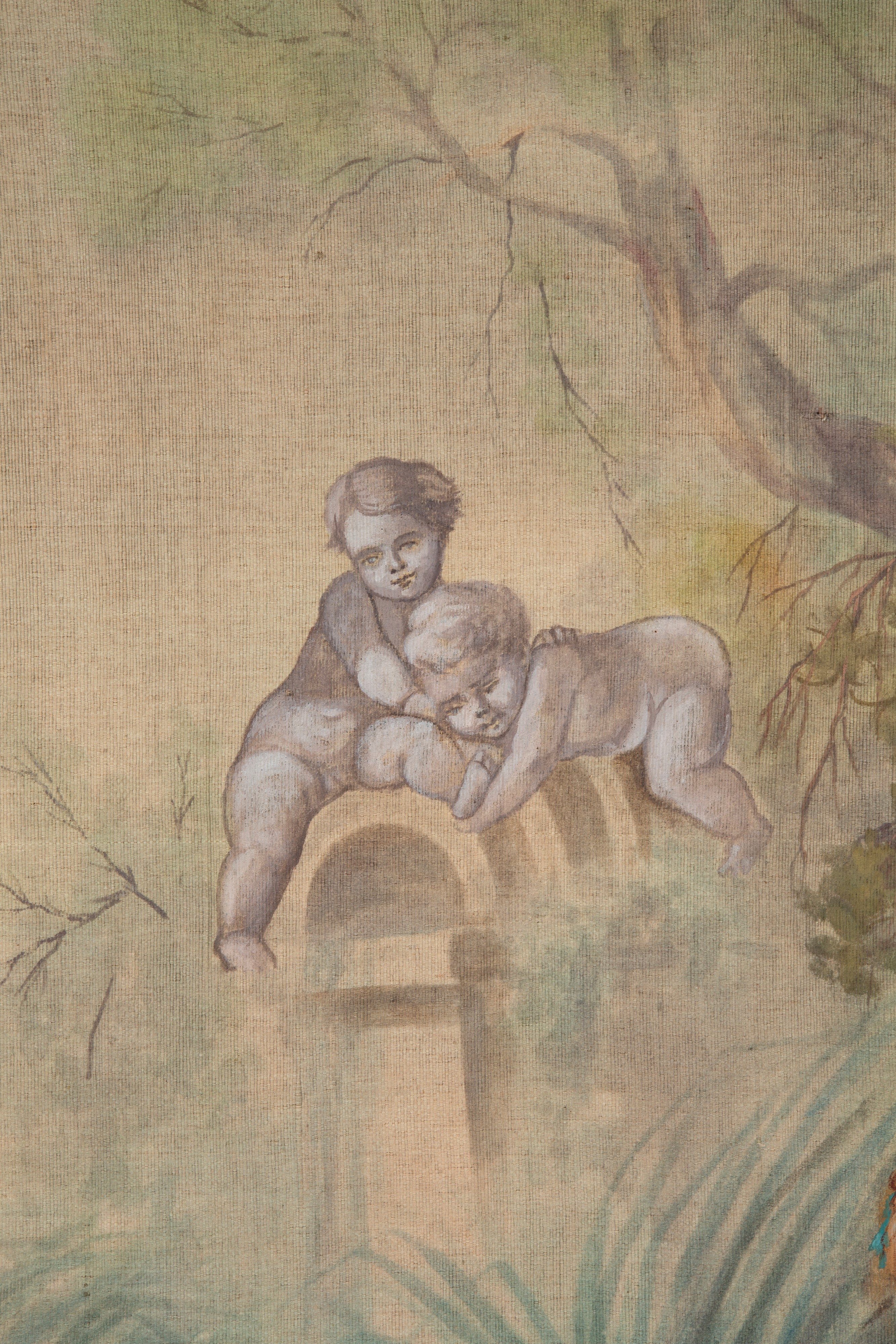 Tappeto decorativo, Scena bucolica (Succo d'erba), fine  XIX secolo