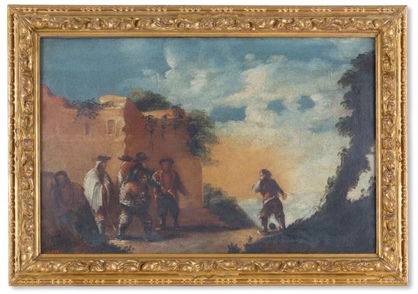 Painting "BOWLS PLAYERS"