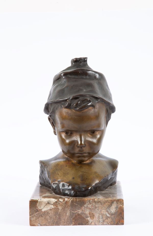 GIOVANNI DE MARTINO - Scultura "SCUGNIZZO"