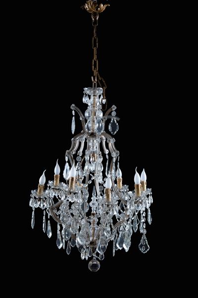Lampadario a nove luci, modello Maria Teresa